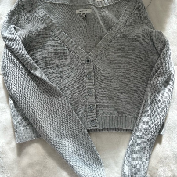 American Eagle Outfitters Sweaters - American Eagle Outfitters Gray V-Neck Cardigan
